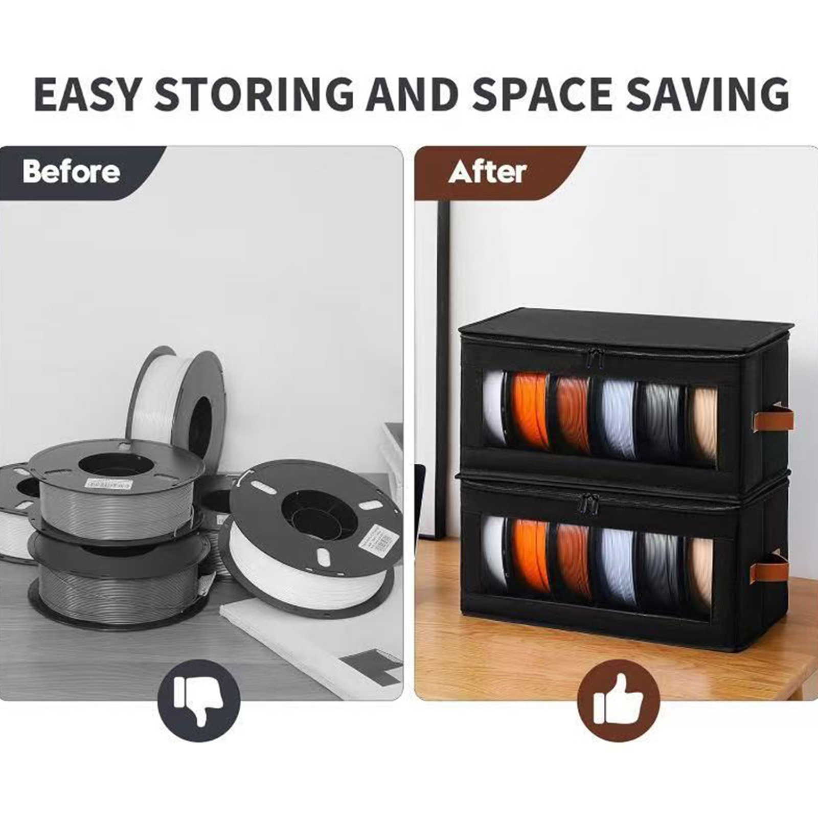 1-10X 3D Printer Filament Stor - Tech Office Accessories reseña y precio