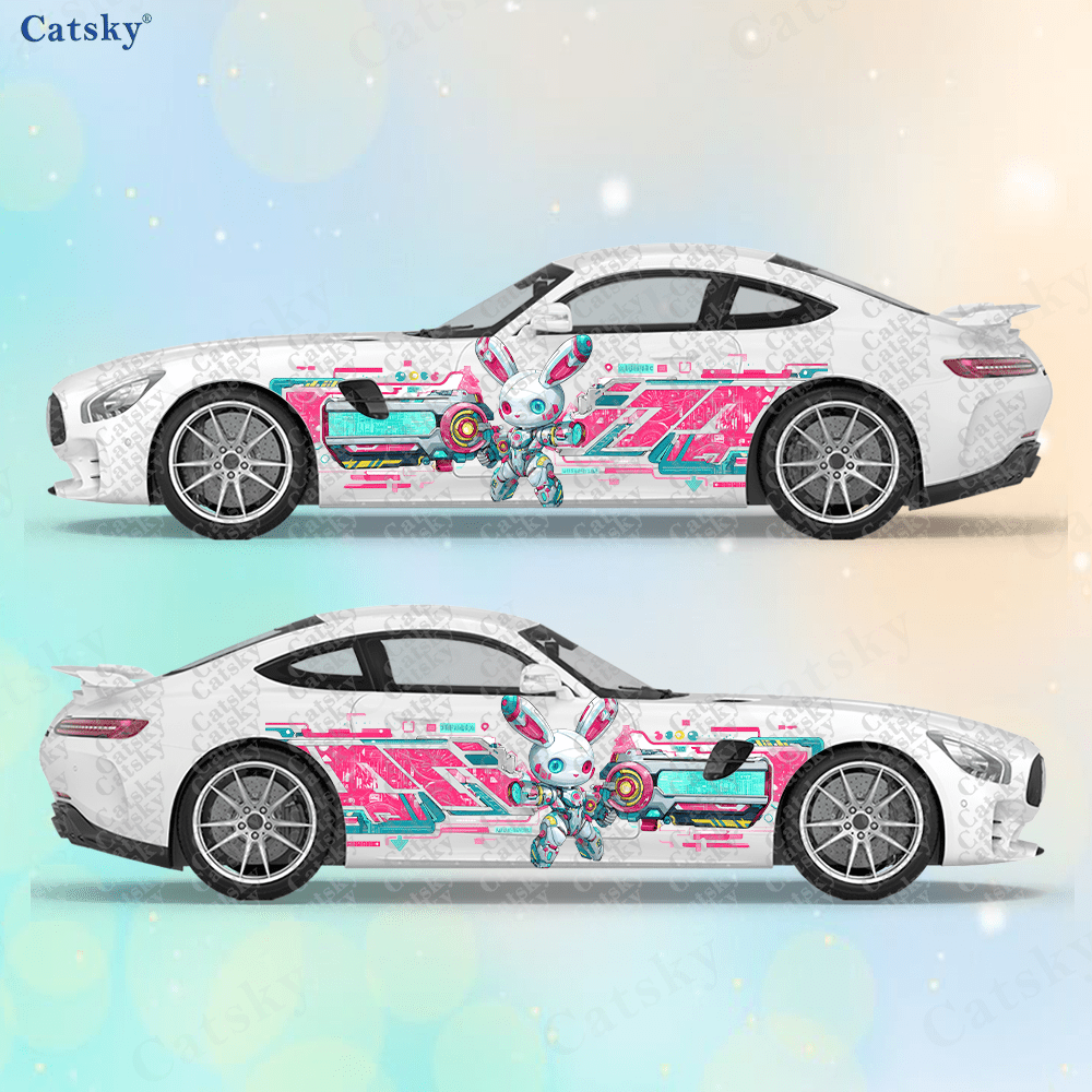2pcs Cyberpunk Line Tech Bunny - Tech Accessories Gifts reseña y precio
