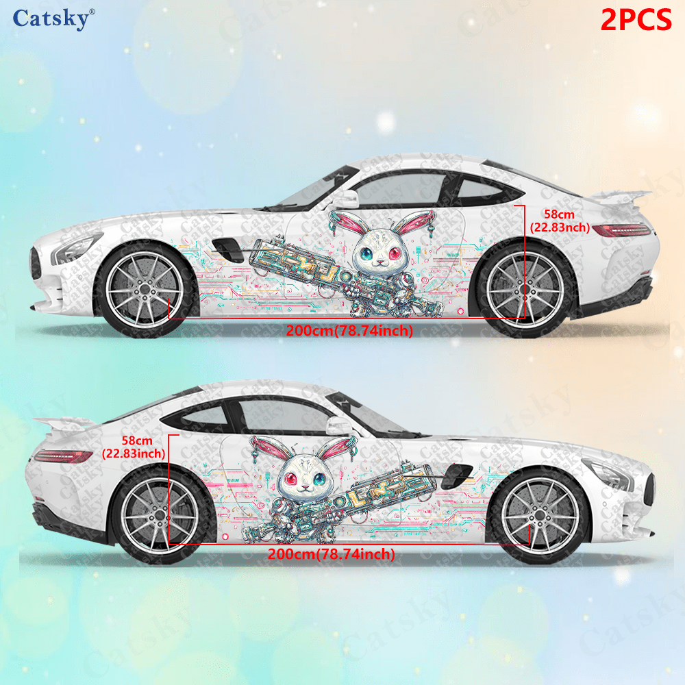 2pcs Cyberpunk Line Tech Bunny - Tech Accessories Gifts reseña y precio