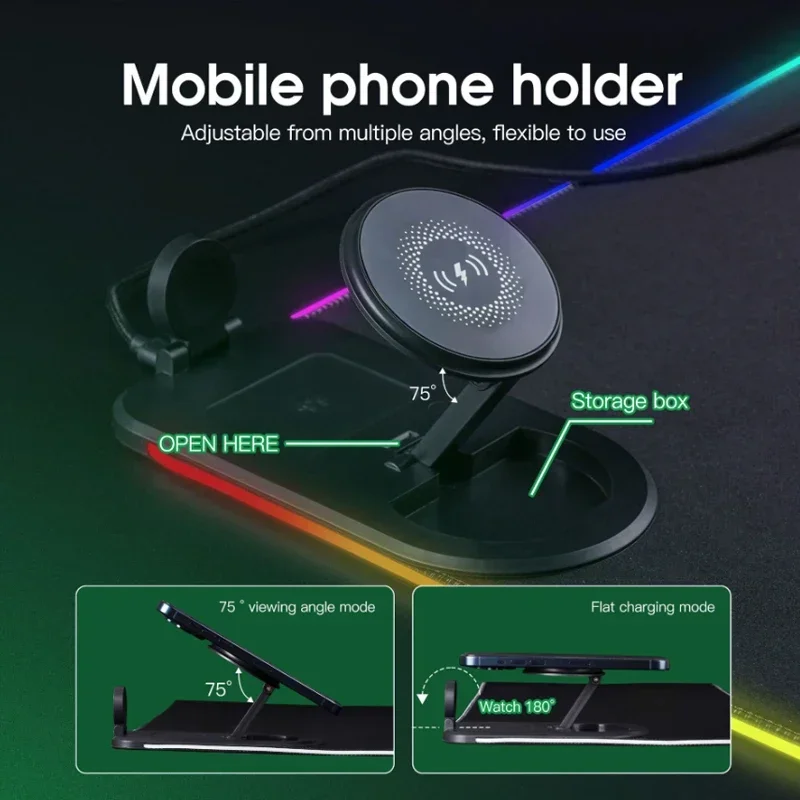 Wireless Charging 3-In-1 RGB M - Mouse Charging Pad reseña y precio