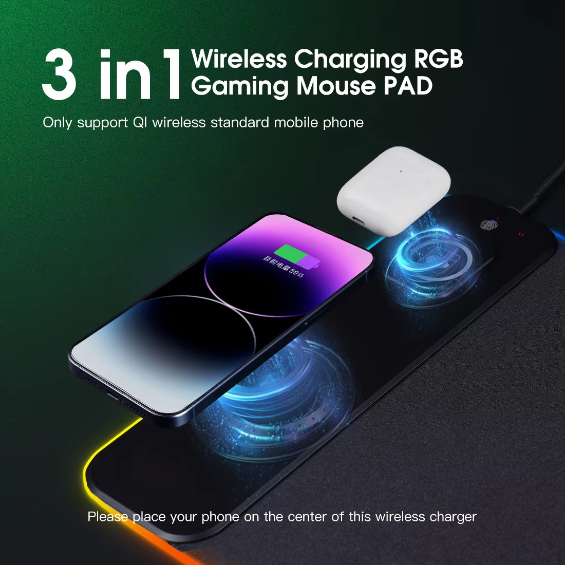 For 3-in-1 Magnetic Wireless C - Mouse Charging Pad reseña y precio