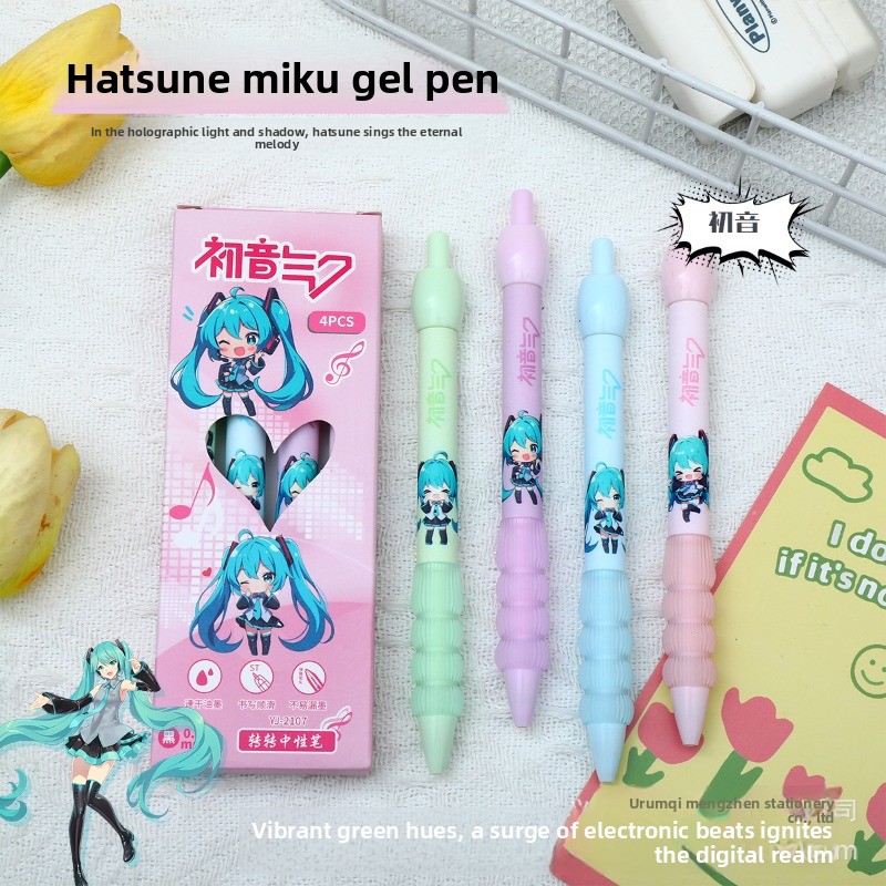 Kawaii Hatsune Miku Gel Pen Cu - Tech Office Accessories reseña y precio