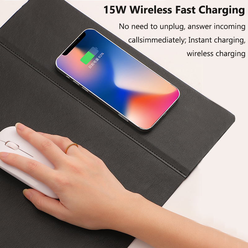 Wireless Charging PU Mouse Pad - Mouse Charging Pad reseña y precio