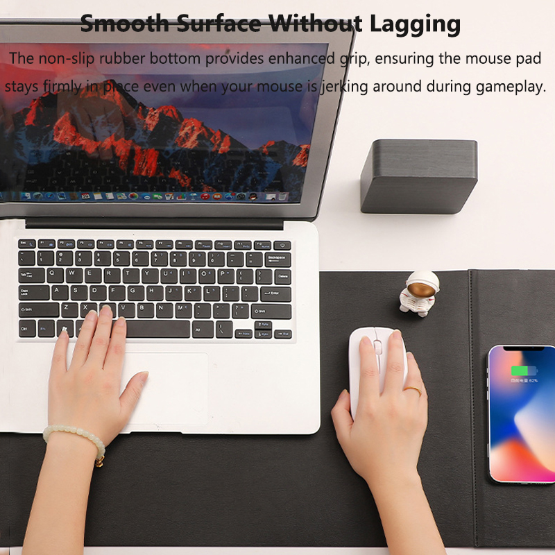 Wireless Charging PU Mouse Pad - Mouse Charging Pad reseña y precio