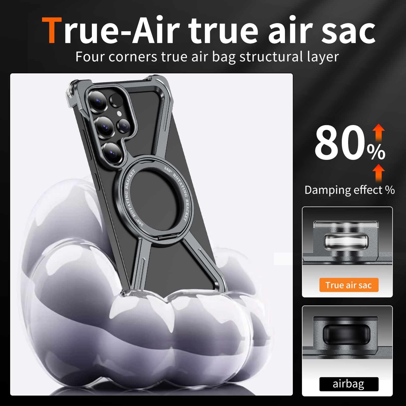 Magnetic Rotating Bracket Anti - Phone Stand Aluminum reseña y precio