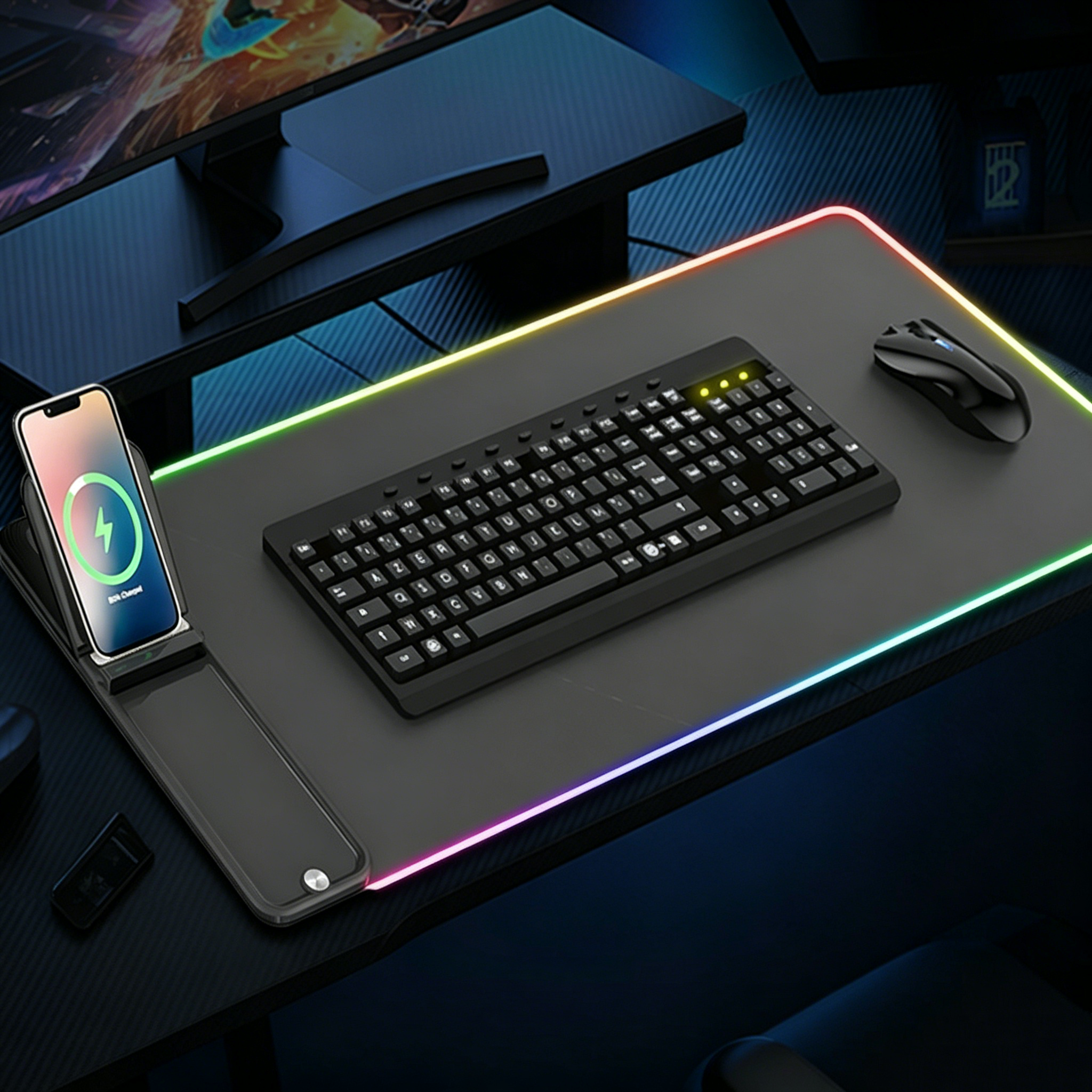 H18 15W Fast Charging Keyboard - Mouse Charging Pad reseña y precio