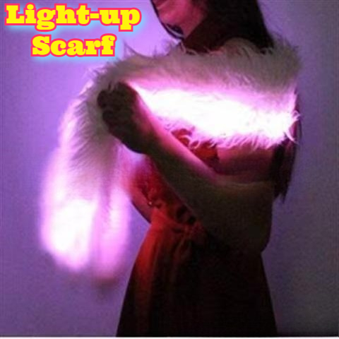 Glow The Dark LED Scarf Fluffy - Tech Accessories For Christmas reseña y precio
