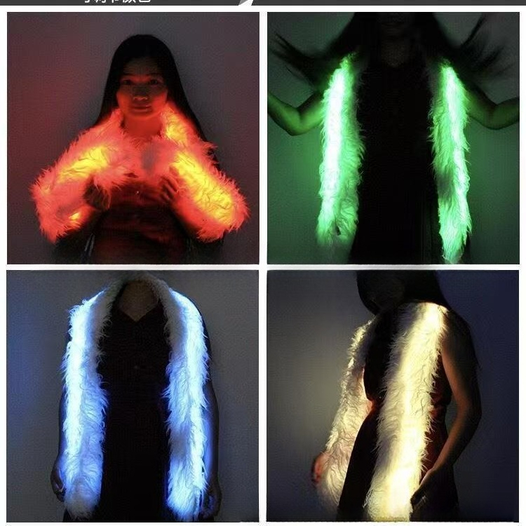 Glow The Dark LED Scarf Fluffy - Tech Accessories For Christmas reseña y precio