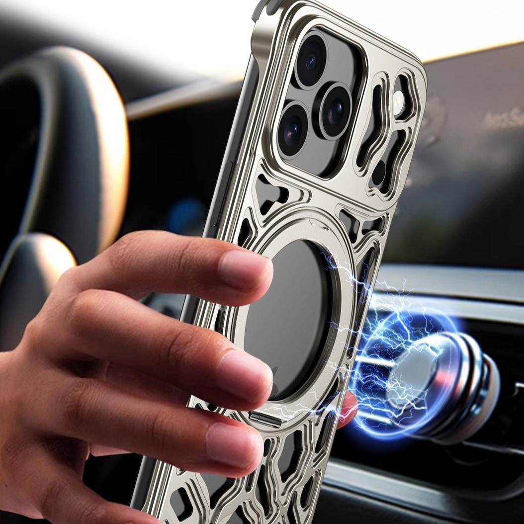 For iPhone 16, 15, 17 Pro Max  - Phone Stand Aluminum reseña y precio