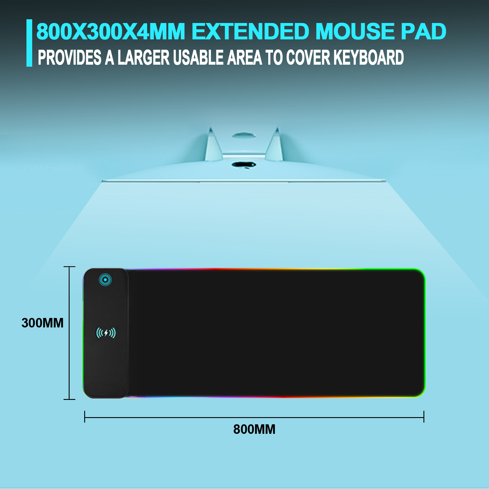 Wireless Charging RGB Gaming M - Mouse Charging Pad reseña y precio